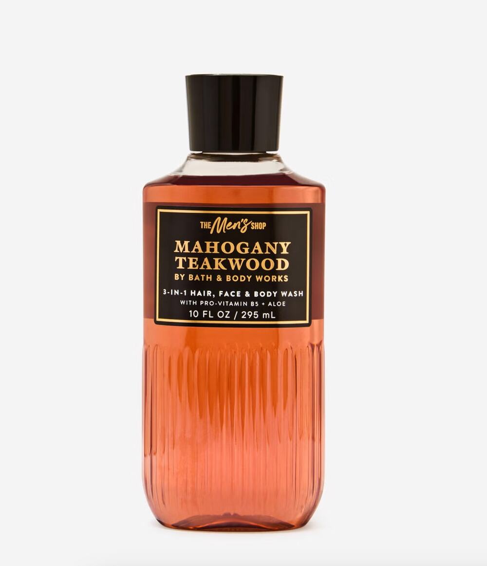 BATH + BODY WORKS | MAHOGANY TEAKWOOD | MEN'S 3-IN-1 BODY WASH | 10 OZ.